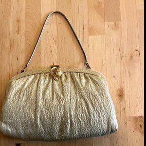 Vintage Gold Lame Clutch